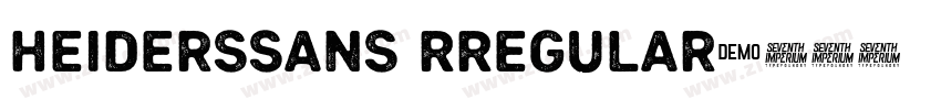 HeidersSans RRegular字体转换